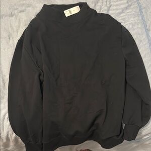 Anthropology, black, mock neck sweatshirt